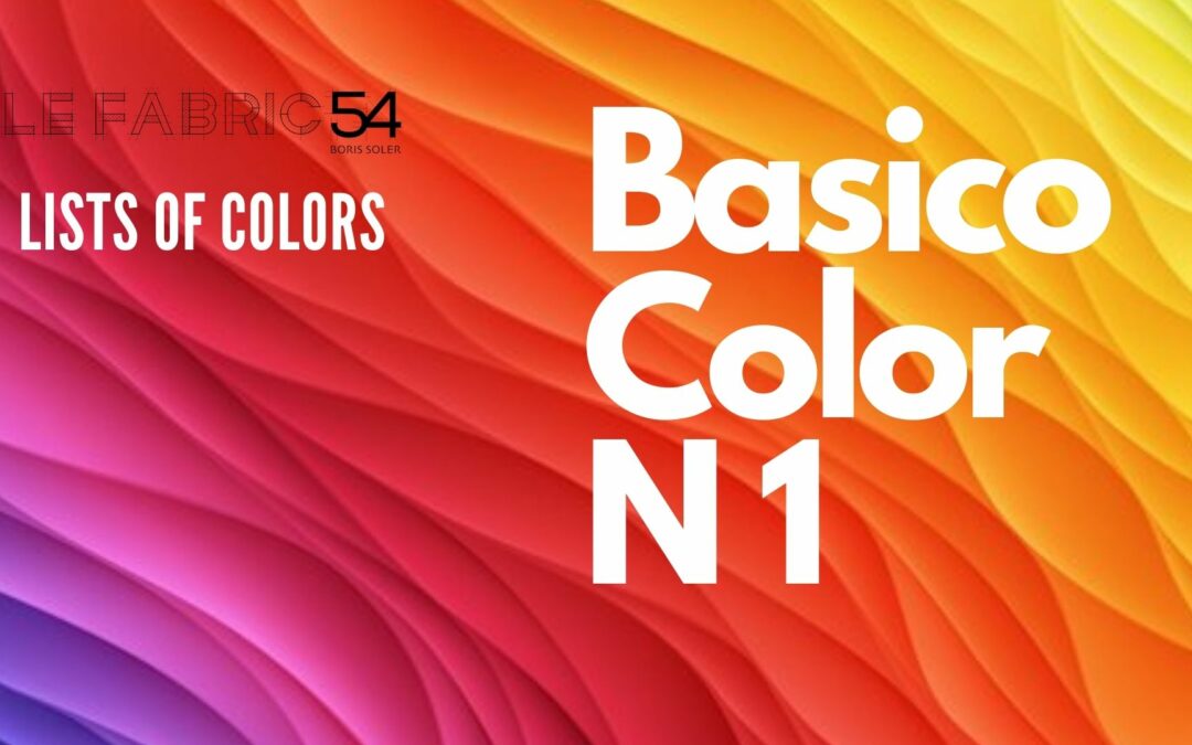 Color basico para el cabello N1 – Nociones de color
